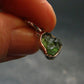 Moldavite Tektite Silver Pendant from Czech Republic - 0.8" - 1.17 Grams