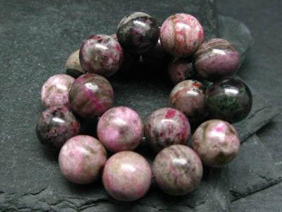 Cobaltocalcite Cobaltoan Calcite Genuine Bracelet ~ 7 Inches ~ 10mm Round Beads