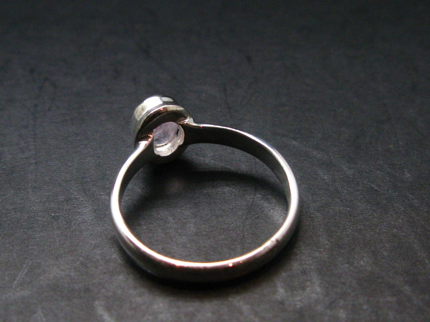Pink Beryl!! Amazing Natural Faceted Morganite Silver Ring From Brazil - Size 8 - 2.72 Grams