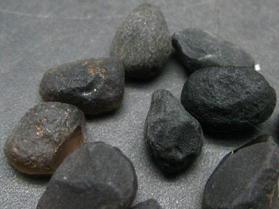 Lot of 10 Rare Saffordite Cintamani Stone Pseudotektites from Arizona USA - 50 Carats - 10 grams