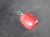 Rhodochrosite Sterling Silver Pendant from Alma Colorado - 1.2" - 7.07 Grams