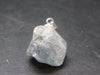 Natural Blue Celestite Celestine 925 Silver Pendant from Madagascar - 0.8" - 5.34 Grams