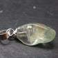 Green Herderite Tumbled Stone Silver Pendant From Pakistan - 0.7" - 1.0 Grams