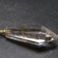Rutilated Quartz Gold Plated Silver Pendant From Brazil - 1.7" - 6.74 Grams