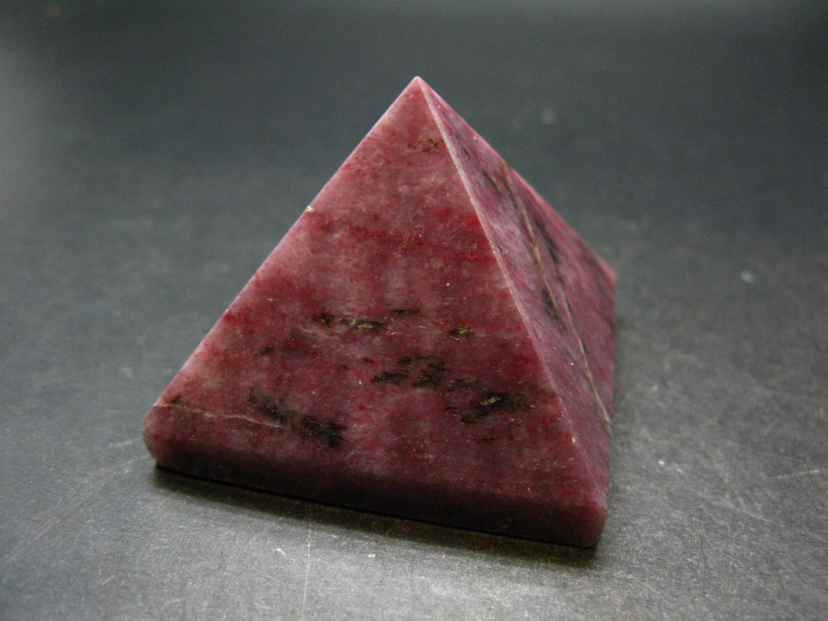 Rare Red Thulite Pyramid From Norway - 2.0" - 140.36 Grams