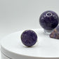 Beautifully Round Charoite & Sterling Silver Ring - Size 6.5