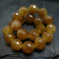 Rare Golden Apatite Genuine Bracelet From Mexico ~ 7 Inches ~ 10mm Facetted Beads