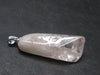 Nice Terminated Danburite Crystal Silver Pendant from Mexico - 1.6" - 7.11 Grams
