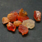 Lot of 10 Fire Opal Pieces From Mexico - 35.30 Carats