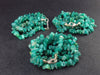 Amazon stone!! Lot of 3 Natural Amazonite (green microcline) Tumbled Beads Necklaces - 18.5" Each