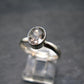 Phenakite Phenacite Crystal Facetted Silver 1.71 Carats Ring From Russia - Size 8 - 2.03 Grams
