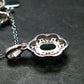 Emerald Silver Pendant W/Chain From Colombia - 2.13 Grams Total
