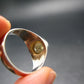 Fabulous Untreated Faceted Gem Imperial Topaz 925 Silver Ring from Brazil - Size 9 - 5.51 Grams