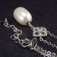 The Most Classic Styles!! Freshwater Cultured Pearl Pendant with 925 Silver Chain and CZ