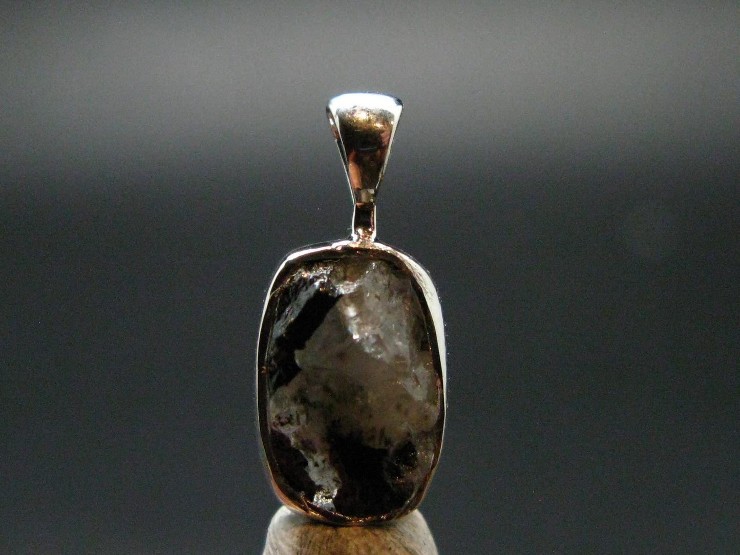 Phenakite Phenacite Crystal Silver Pendant From Russia - 0.7" - 1.27 Grams