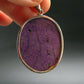Sugilite Silver Pendant From South Africa - 1.9"