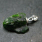 Green Chrome Diopside 925 Silver Pendant from Russia - 0.8" - 1.76 Grams