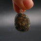 Rare Impactite Silver Pendant From Norway - 1.1"