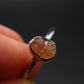 Hessonite Garnet Silver Ring From Canada - Size 7 - 1.93 Grams