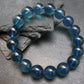AAA Grade Gem Santa Maria Aquamarine Genuine Bracelet ~ 7.5 Inches ~ 13mm Round Beads
