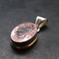 Pink Beryl!! Amazing Natural Facetted Morganite Silver Pendant From Brazil - 0.9" - 3.49 Grams
