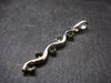 Moldavite Tektite Silver Pendant from Czech Republic - 1.8" - 3.38 Grams