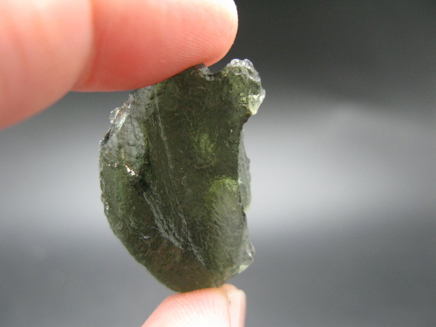 Moldavite Tektite Raw Piece from Czech Republic - 1.2" - 32.20 Carats - 6.46 Grams