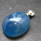 Lemurian Aquatine Blue Calcite Silver Pendant from Argentina - 1.1" - 5.44 Grams