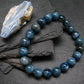 Blue Kyanite Genuine Bracelet ~ 7 Inches ~ 9mm Round Beads