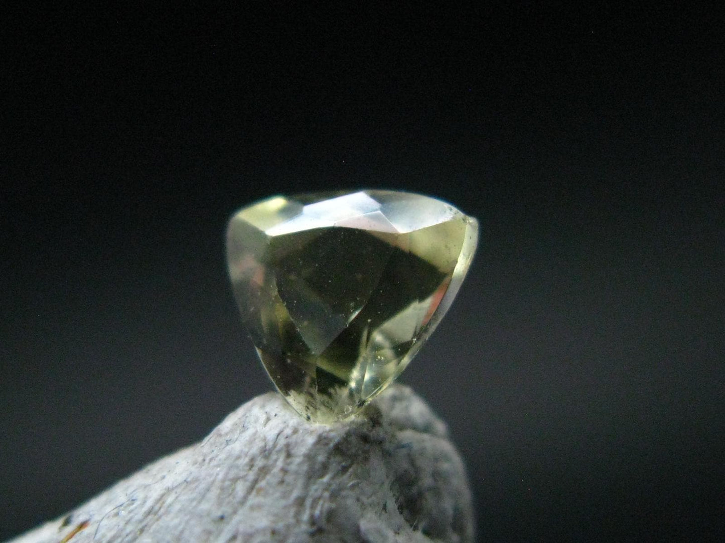 Golden Facetted Herderite Cut Gem From Brazil - 0.42 Carats