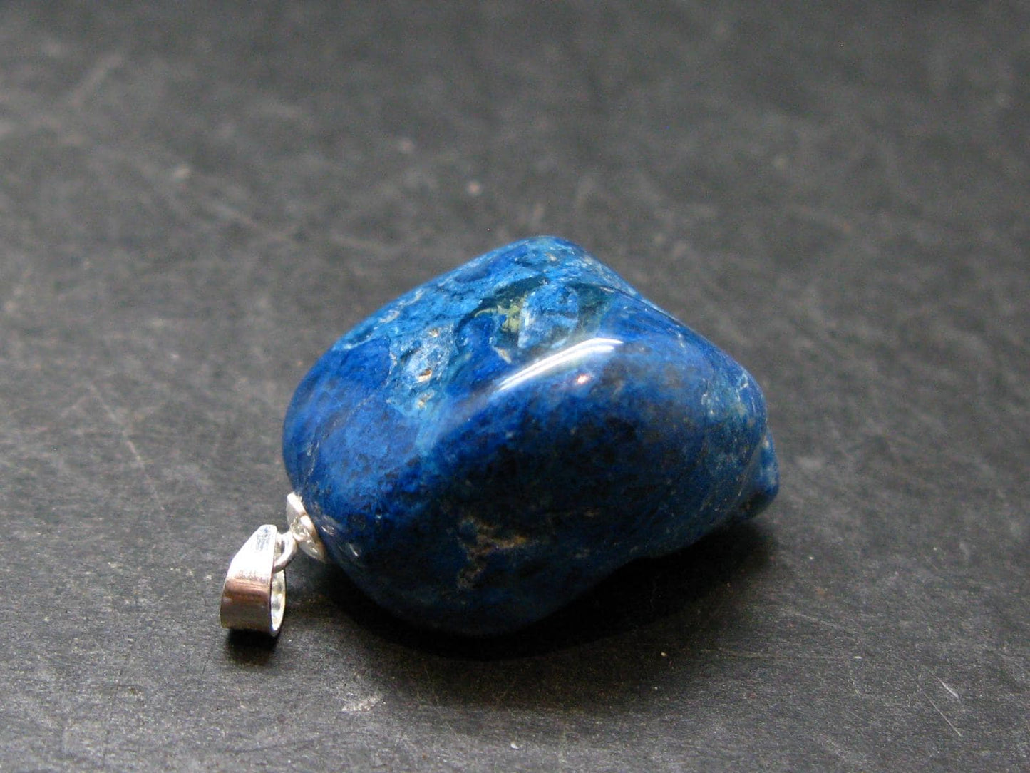 Shattuckite Silver Pendant from Namibia - 1.2" - 10.30 Grams