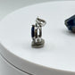 Pear Shaped Sapphire Pendant | Natural Blue Sapphire Necklace Charm | Sterling Silver Sapphire Birthstone Jewelry | September Gift