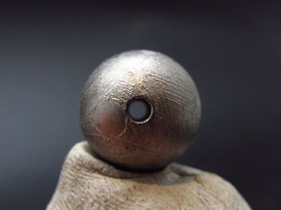 Muonionalusta Meteorite 10mm Round Bead from Sweden