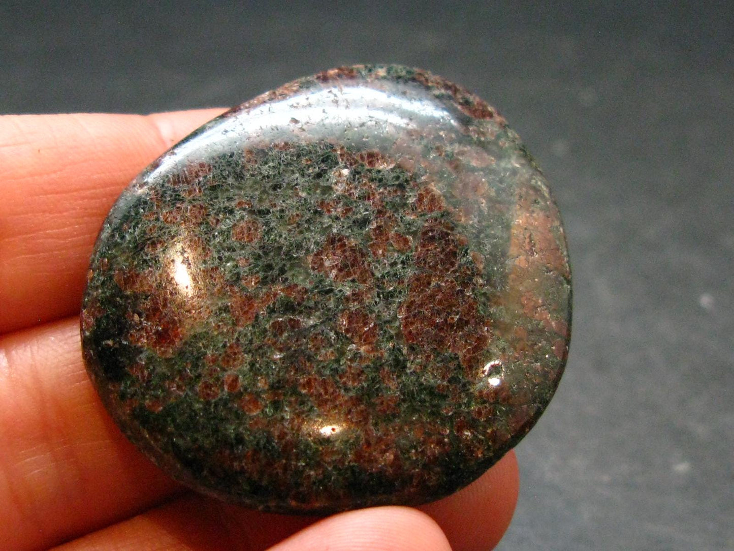 Rare Eclogite Tumbled Stone From Norway - 1.6" - 23.57 Grams