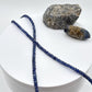 Blue Sapphire Beaded Necklace: Genuine Gemstone Jewelry, September Birthstone