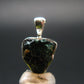 Blue Lazulite Silver Pendant From Pakistan - 0.7" - 2.74 Grams
