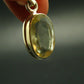 Gem Libyan Desert Glass Tektite Faceted Pendant Sterling Silver from Libya - 1.1" - 3.88 Grams