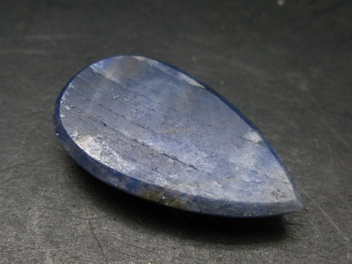 Blue Sapphire Corundum Cabochon From Madagascar - 1.5" - 13.65 Grams