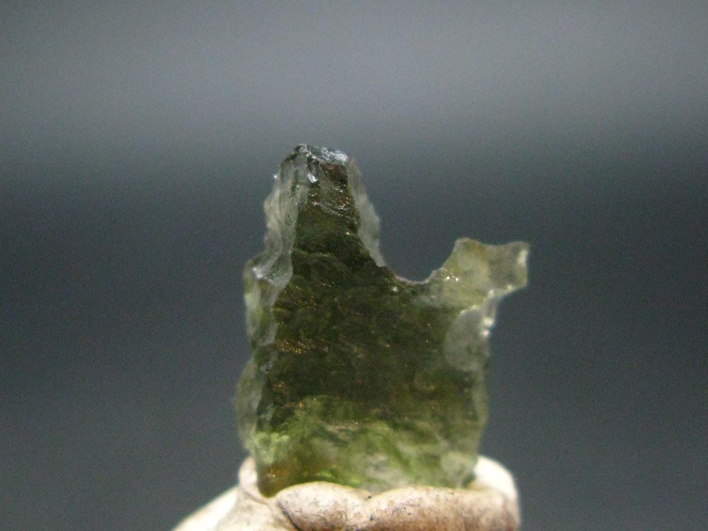 Moldavite Tektite Raw Piece from Czech Republic - 0.6" - 3.00 Carats - 0.60 Grams