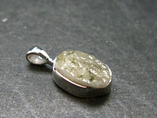 Phenakite Phenacite Crystal Silver Pendant From Russia - 0.7" - 1.14 Grams