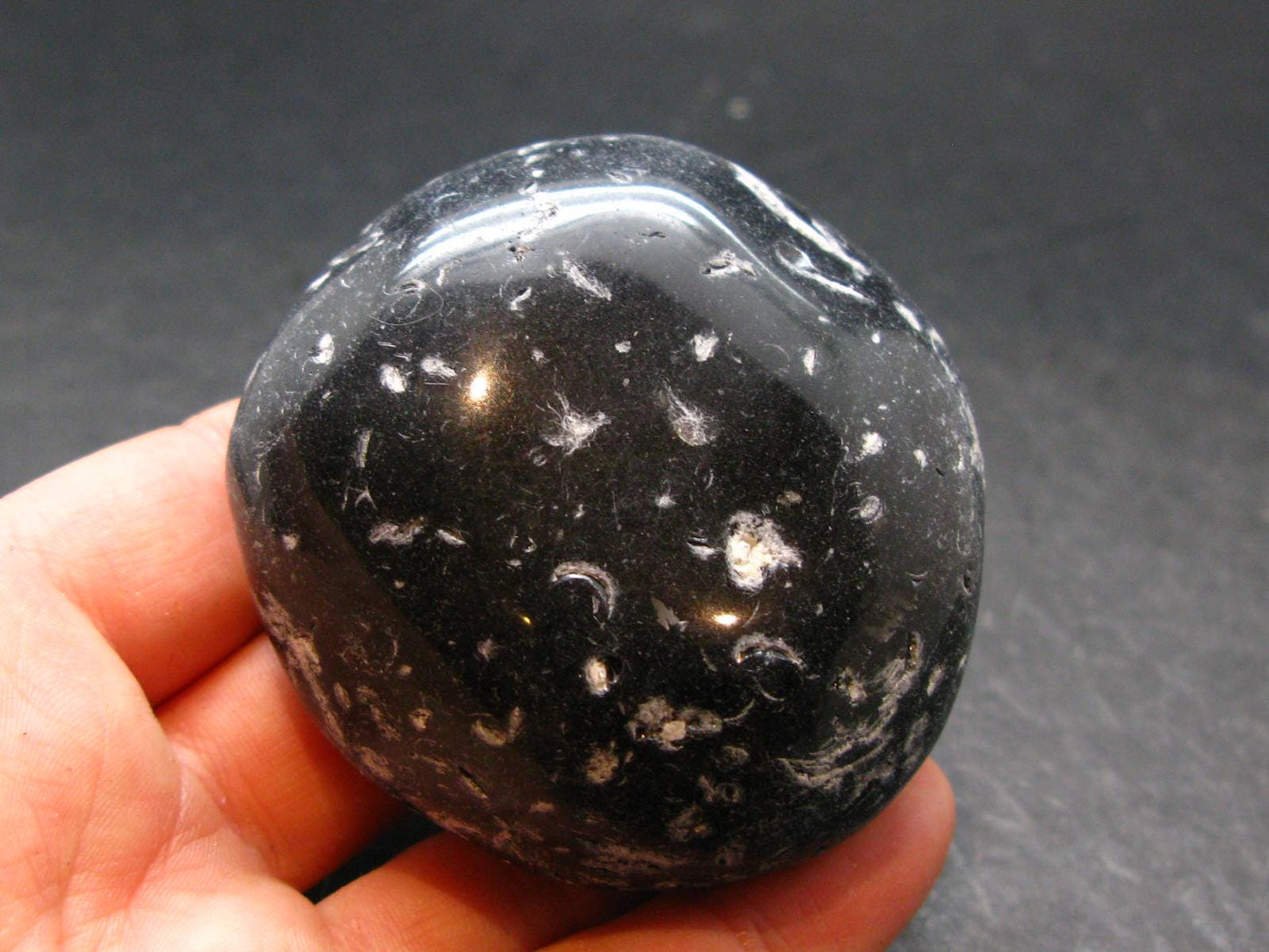 Cintamani Pearl of Fire Tumbled Stone from Indonesia - 2.2" - 117.33 Grams