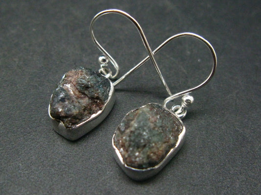 Alexandrite Sterling Silver Earrings from Zimbabwe - 1.2" - 4.04 Grams