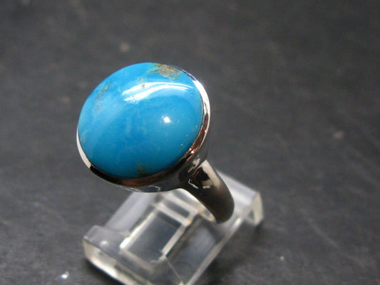 Genuine Turquoise Sterling Silver Ring - 5.13 Grams - Size 8