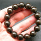 Meteorite Chondrite Genuine Bracelet ~ 7 Inches ~ 14mm Round Beads
