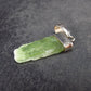 Green Kyanite Silver Pendant from Brazil - 1.2" - 1.02 Grams