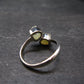 Rhodizite Rhodozite Silver Ring From Madagascar - Adjustable size - 2.51 Grams