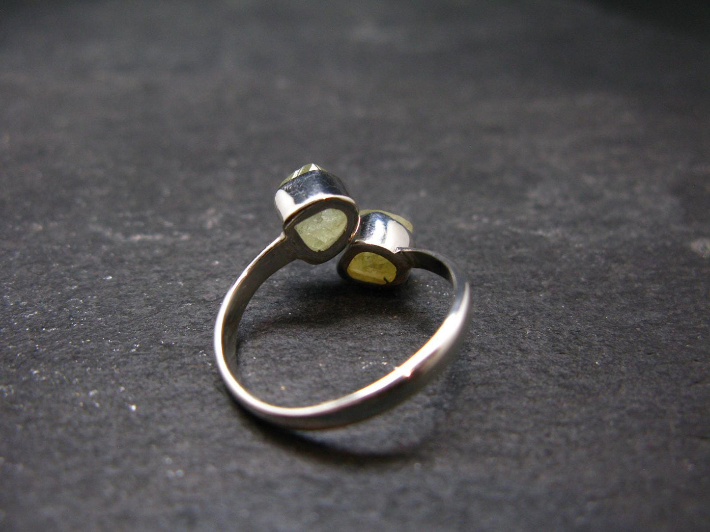 Rhodizite Rhodozite Silver Ring From Madagascar - Adjustable size - 2.51 Grams