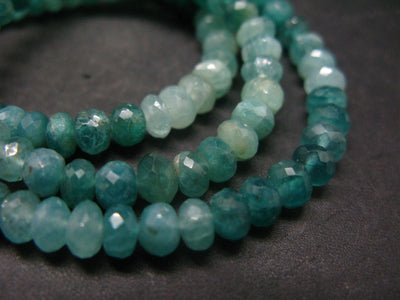 Extremely Rare Grandidierite Necklace From Madagascar - 19" - 6mm Facet Beads