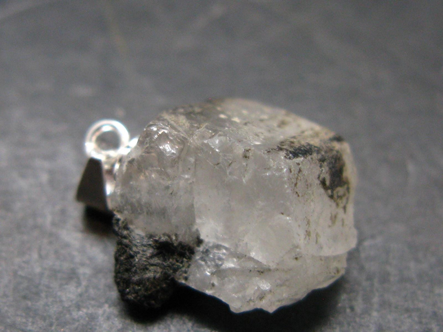 Phenakite Phenacite Silver Pendant from Brazil - 0.7 Inches - 1.80 Grams