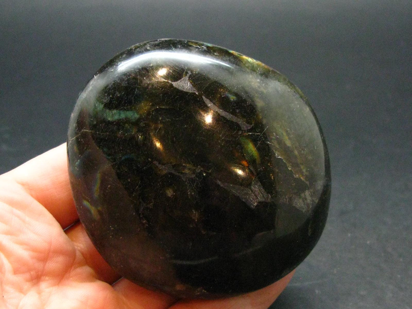 Labradorite Polished Stone from Madagascar - 2.5"